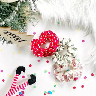 CHRISTMAS SCRUNCHIES (Lucky dip - Mix of 3)