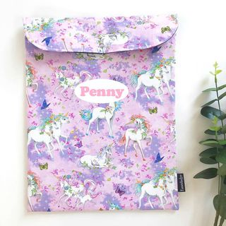 Unicorns on Pink (Homework Bag)
