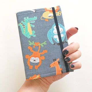 African Animals on Grey