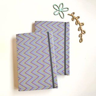 Purple and Lime Chevron