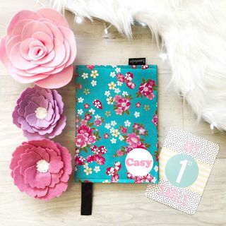 Oriental Floral on Aqua 