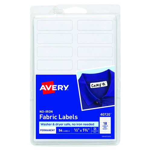 Avery Kids No-Iron Fabric Labels