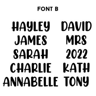 Font B