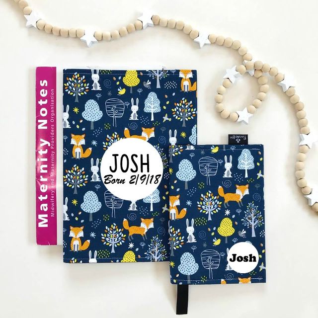 Personalised Maternity Notes Covers NZ | Handmade Pregnancy Folder